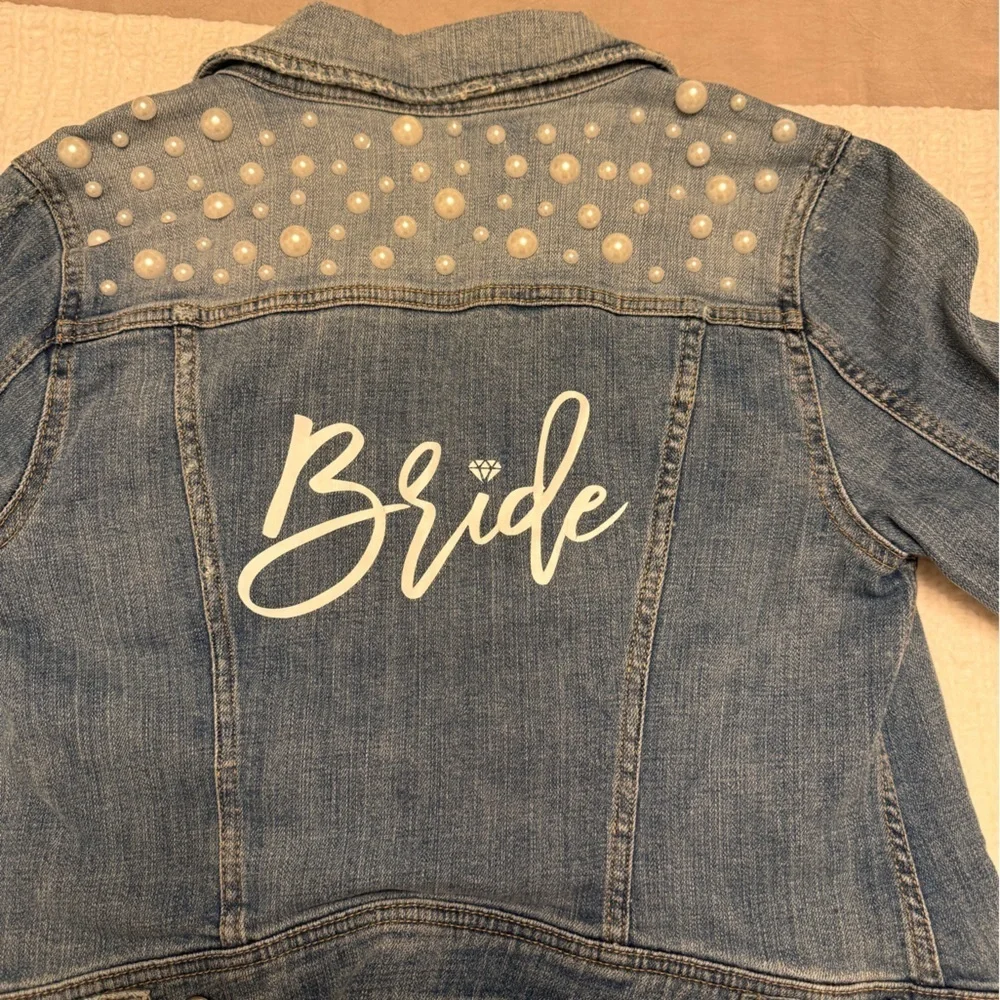 Bride, Pilcro and the Letterpress Light Blue Denim Jacket